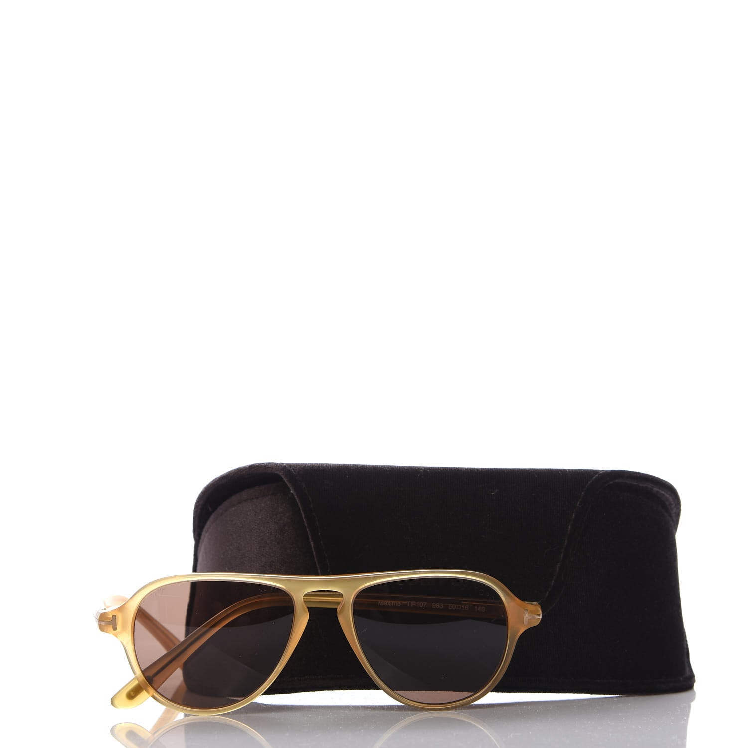 Tom Ford Maxime Sunglasses TF 107 Yellow 8 of 8