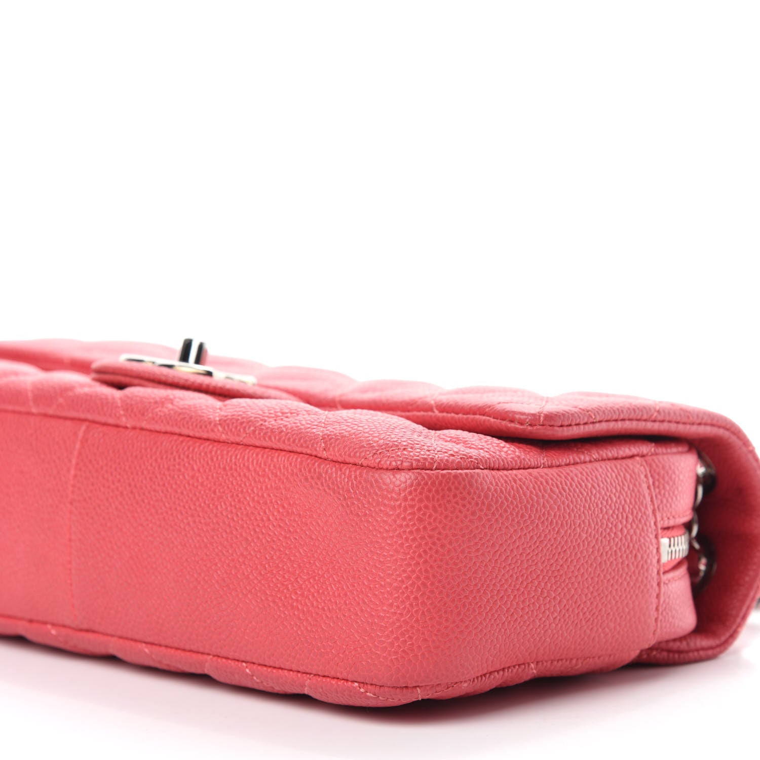Chanel Caviar Quilted Medium Easy Flap Coral 7 of 10