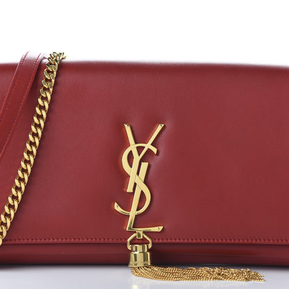 Saint Laurent Lambskin Monogram Tassel Kate 99 Rouge Eros 10 of 11