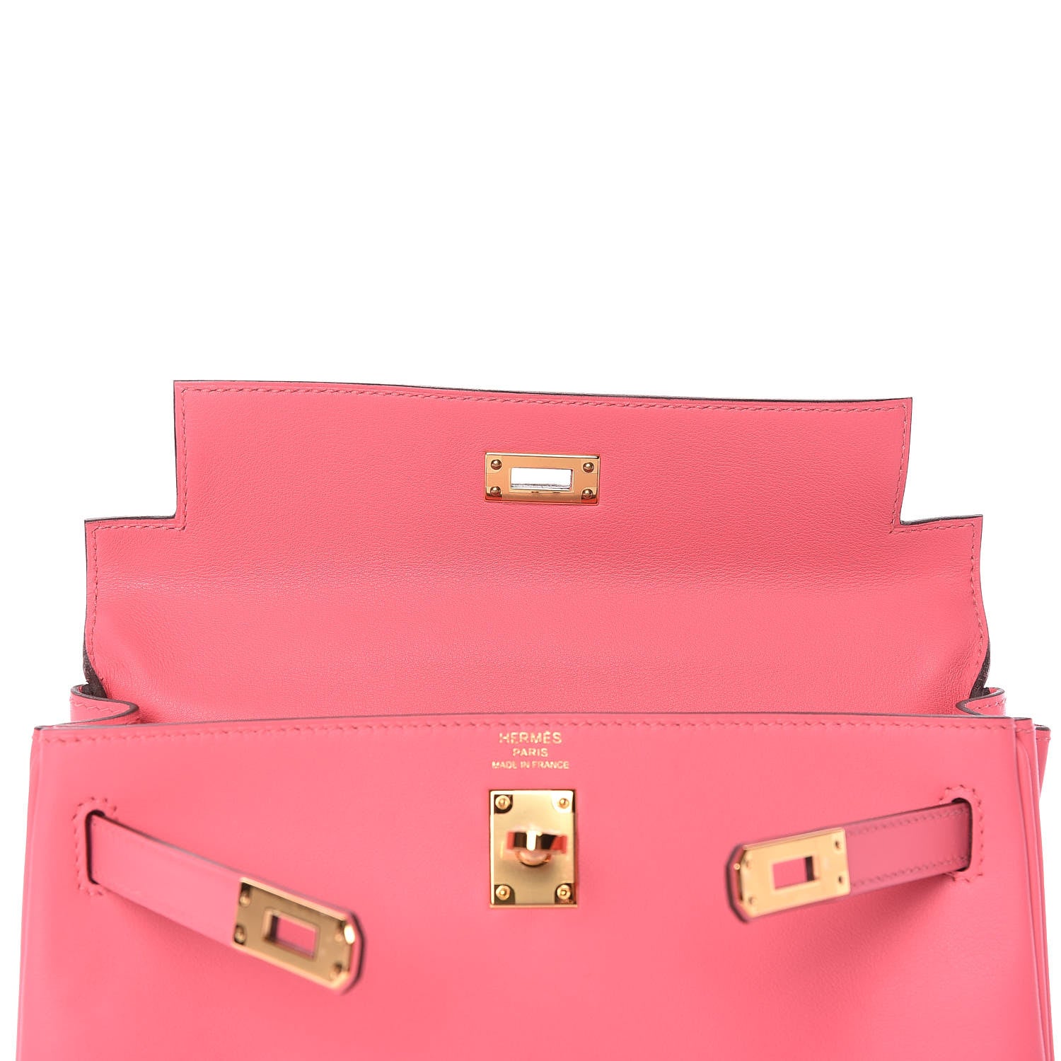 Hermes Swift Kelly Retourne 25 Rose Lipstick 29 of 37
