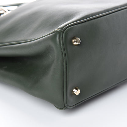 Christian Dior Calfskin Large Diorissimo Tote Dark Green 5 of 14
