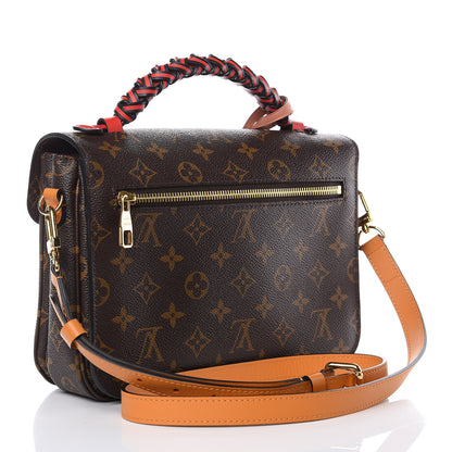 Louis Vuitton Monogram Braided Pochette Metis Coquelicot 3 of 9