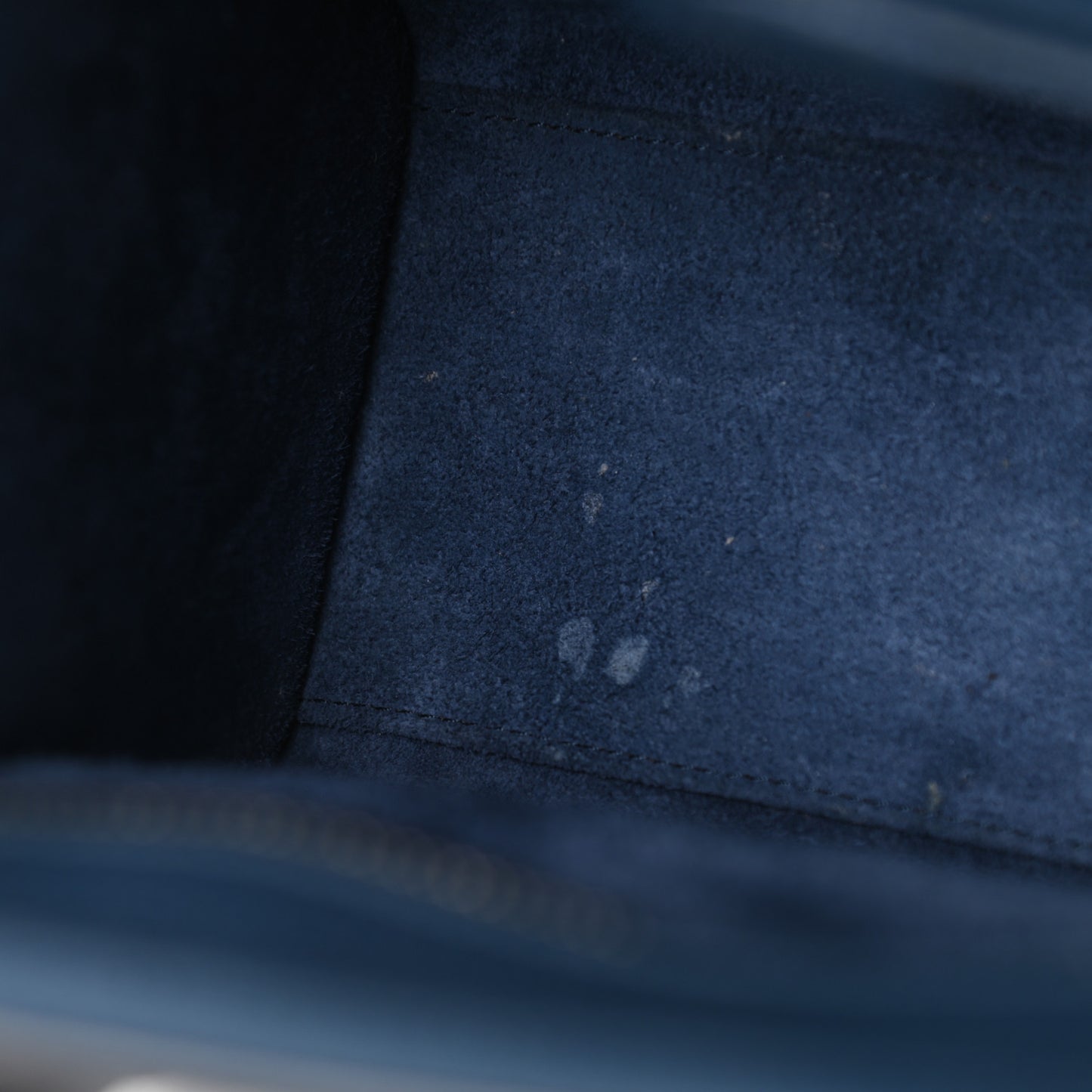 Drummed Calfskin Nano Luggage Petrol