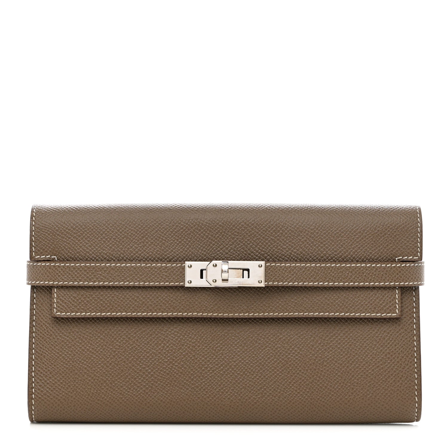 Hermes Epsom Kelly Longue Wallet Etoupe 1 of 9