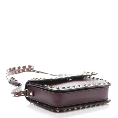 Valentino Garavani Vitello Rockstud Flap Crossbody Bag Rubin 4 of 12