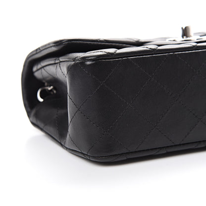 Chanel Lambskin Quilted Mini Rectangular Flap Black 9 of 12