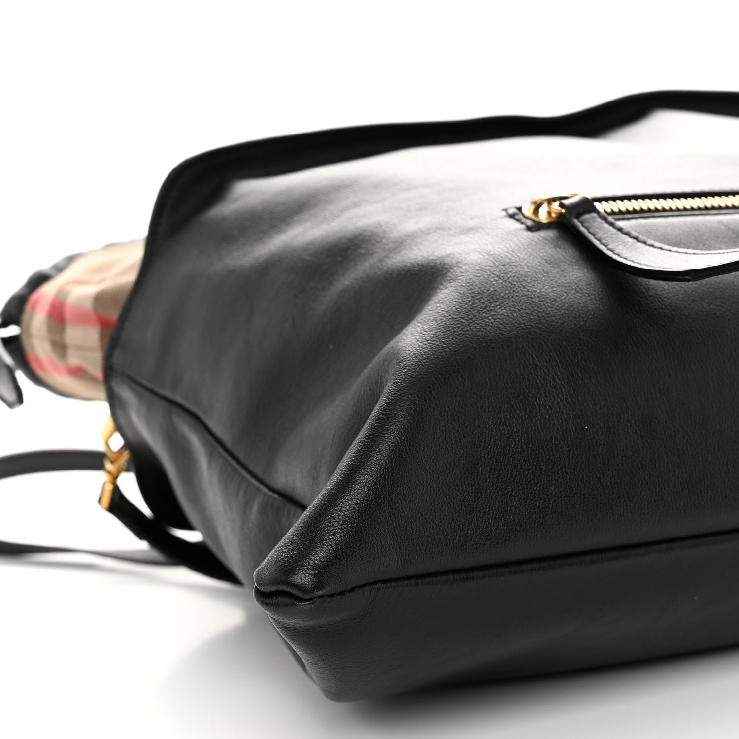 Burberry Calfskin House Check Big Crush Black 8 of 12