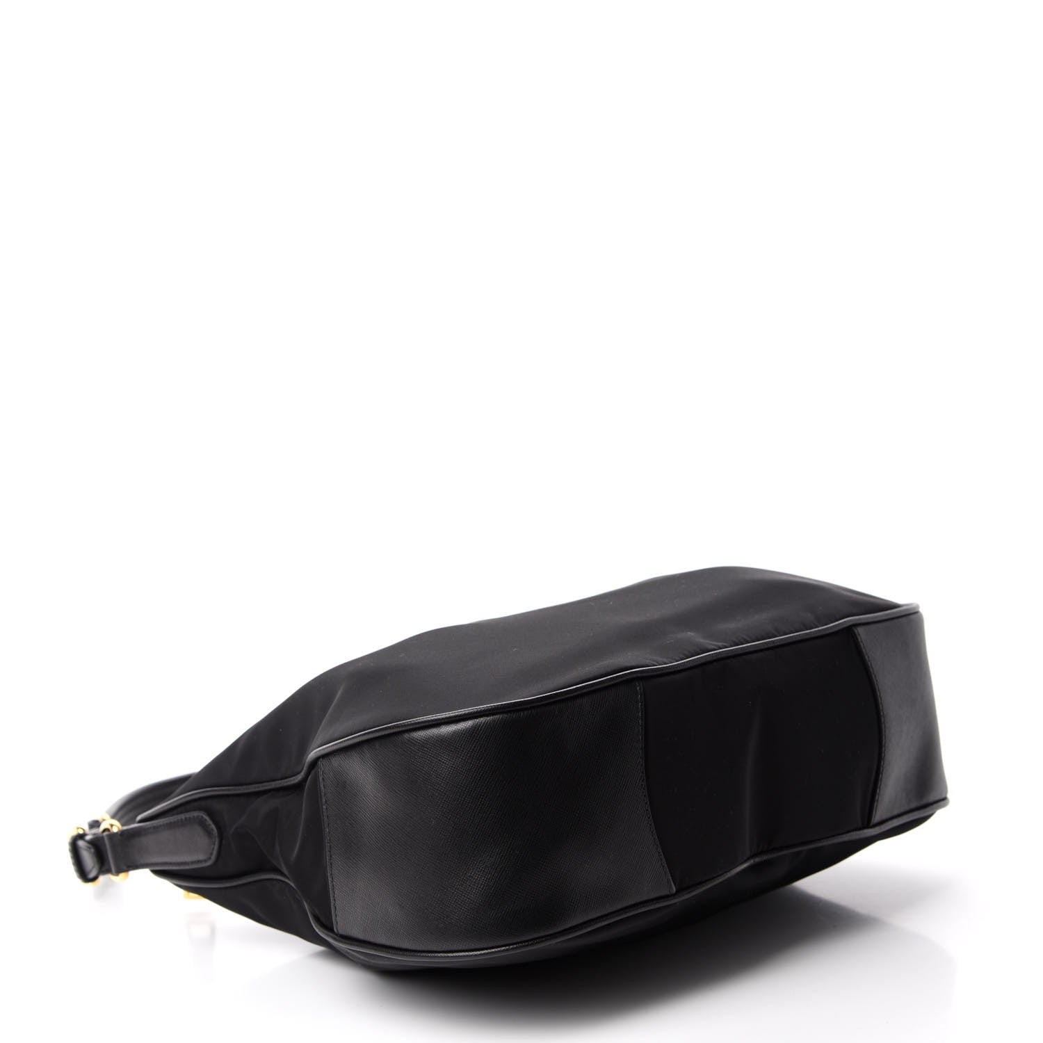 Prada Tessuto Nylon Saffiano Hobo Black 4 of 9