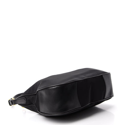 Prada Tessuto Nylon Saffiano Hobo Black 4 of 9