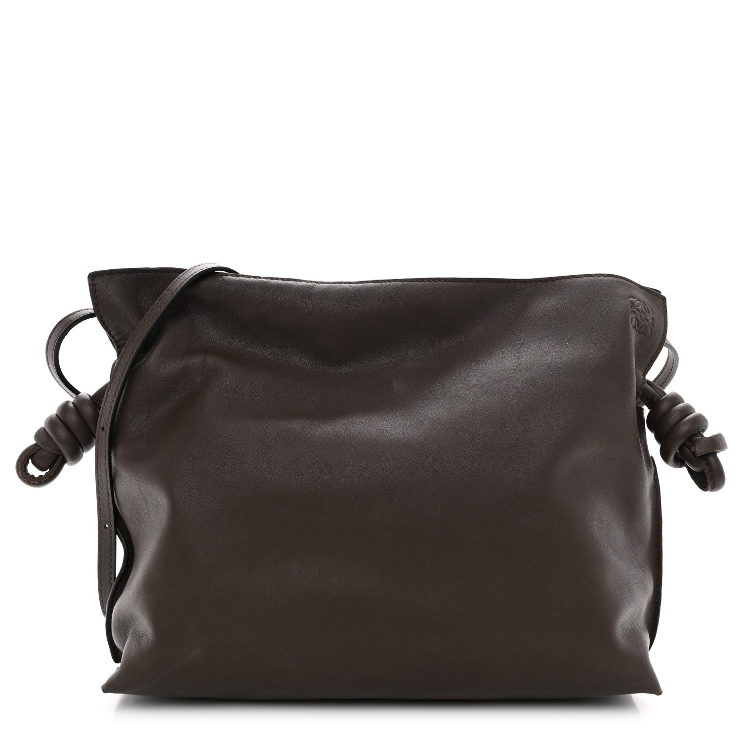 Loewe Nappa Medium Flamenco Knot Bag Chocolate 1 of 10