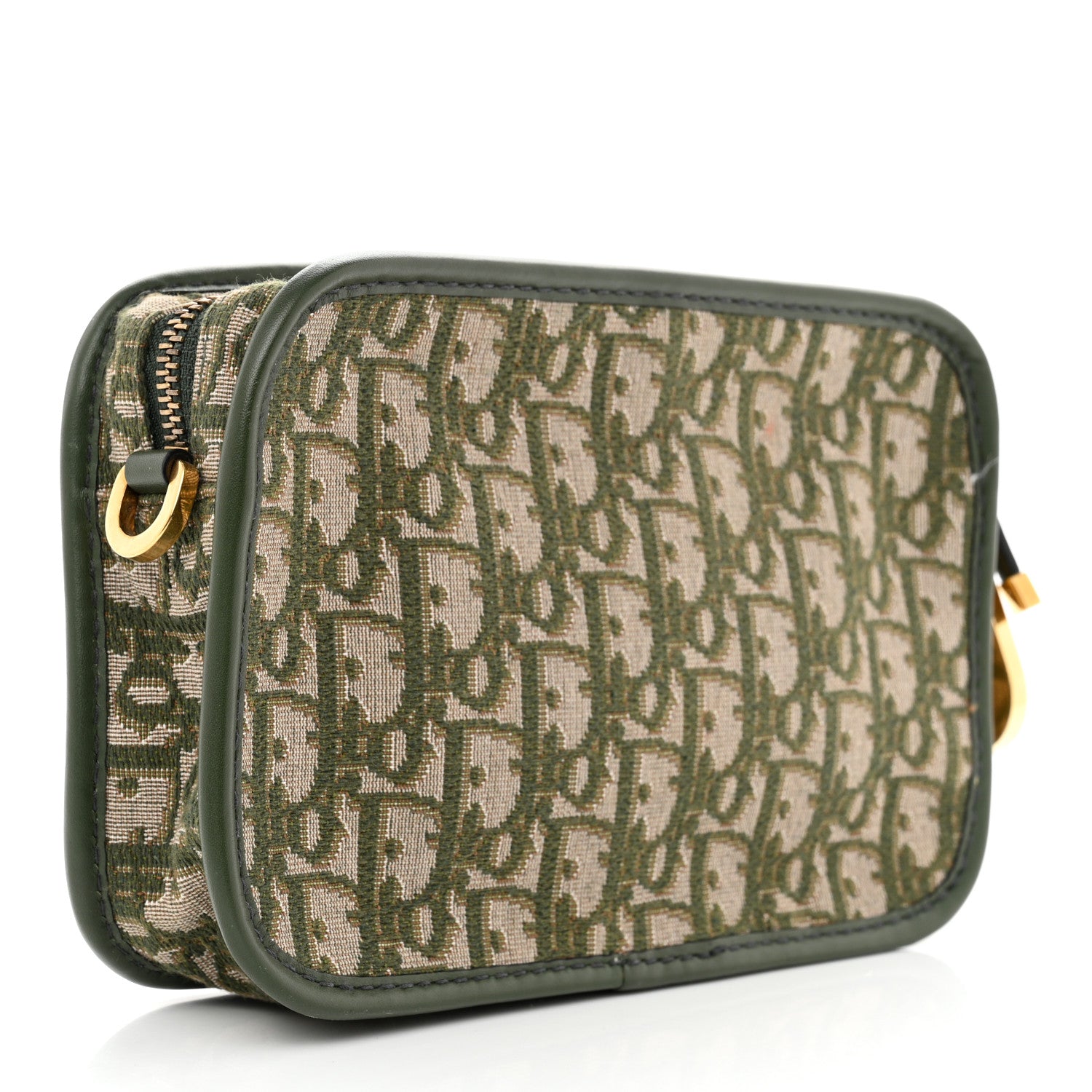 Christian Dior Oblique Diorquake Clutch Green 2 of 12