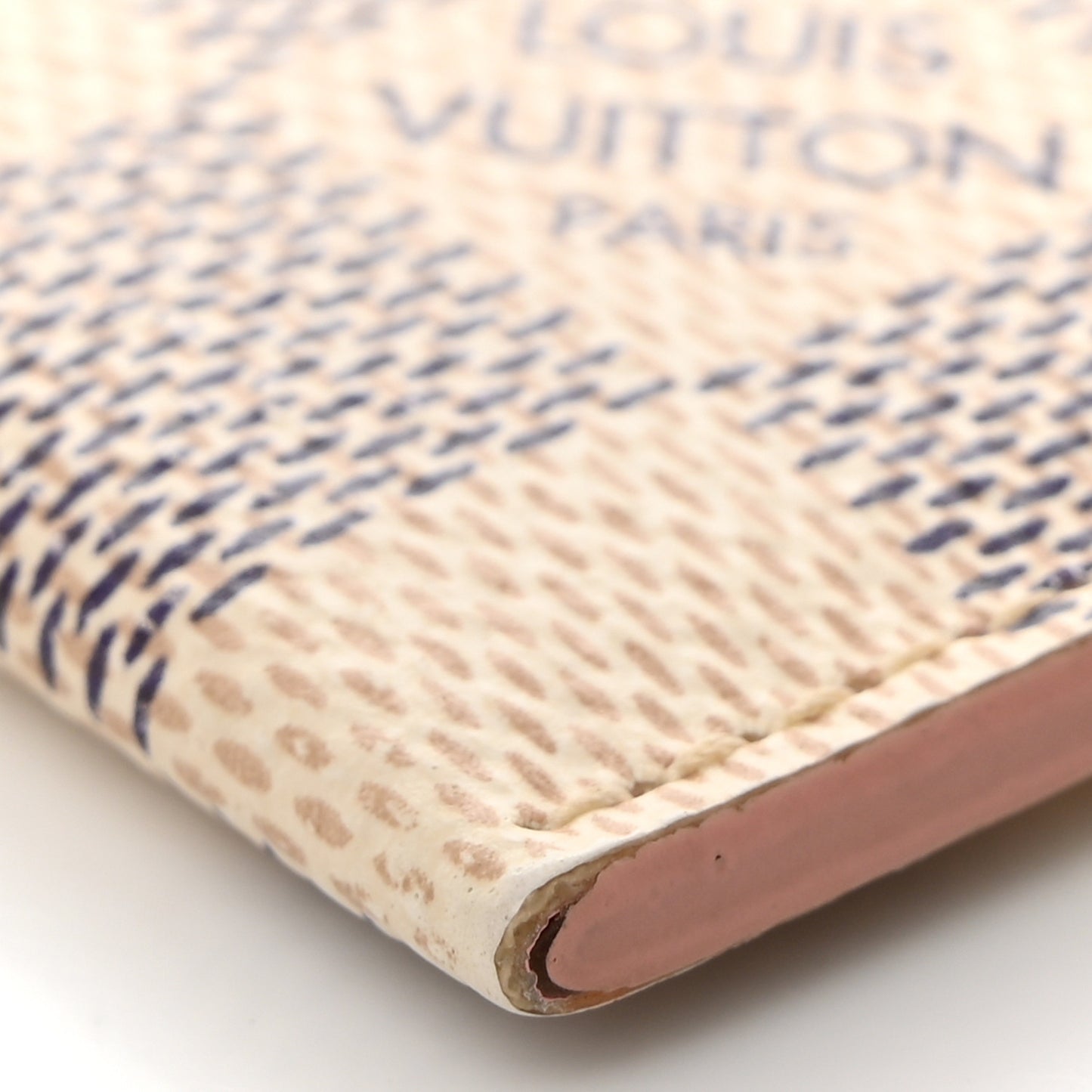 Damier Azur Daily Card Holder Rose Ballerine