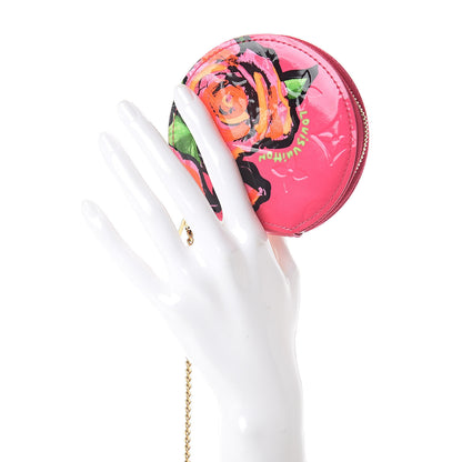 Louis Vuitton Vernis Roses Chapeau Coin Purse Rose Pop 2 of 6