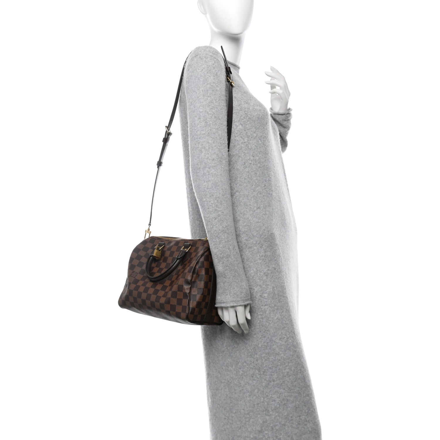 Louis Vuitton Damier Ebene Speedy Bandouliere 25 2 of 10