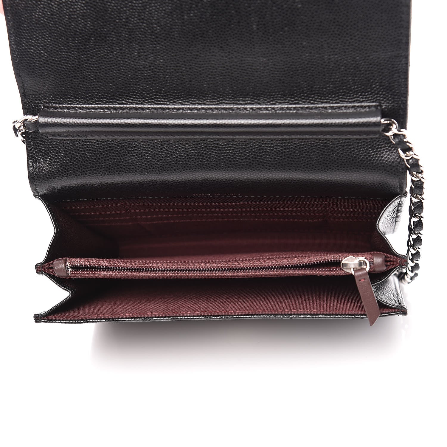 Chanel Caviar Quilted Square Wallet On Chain WOC Black 5 of 11