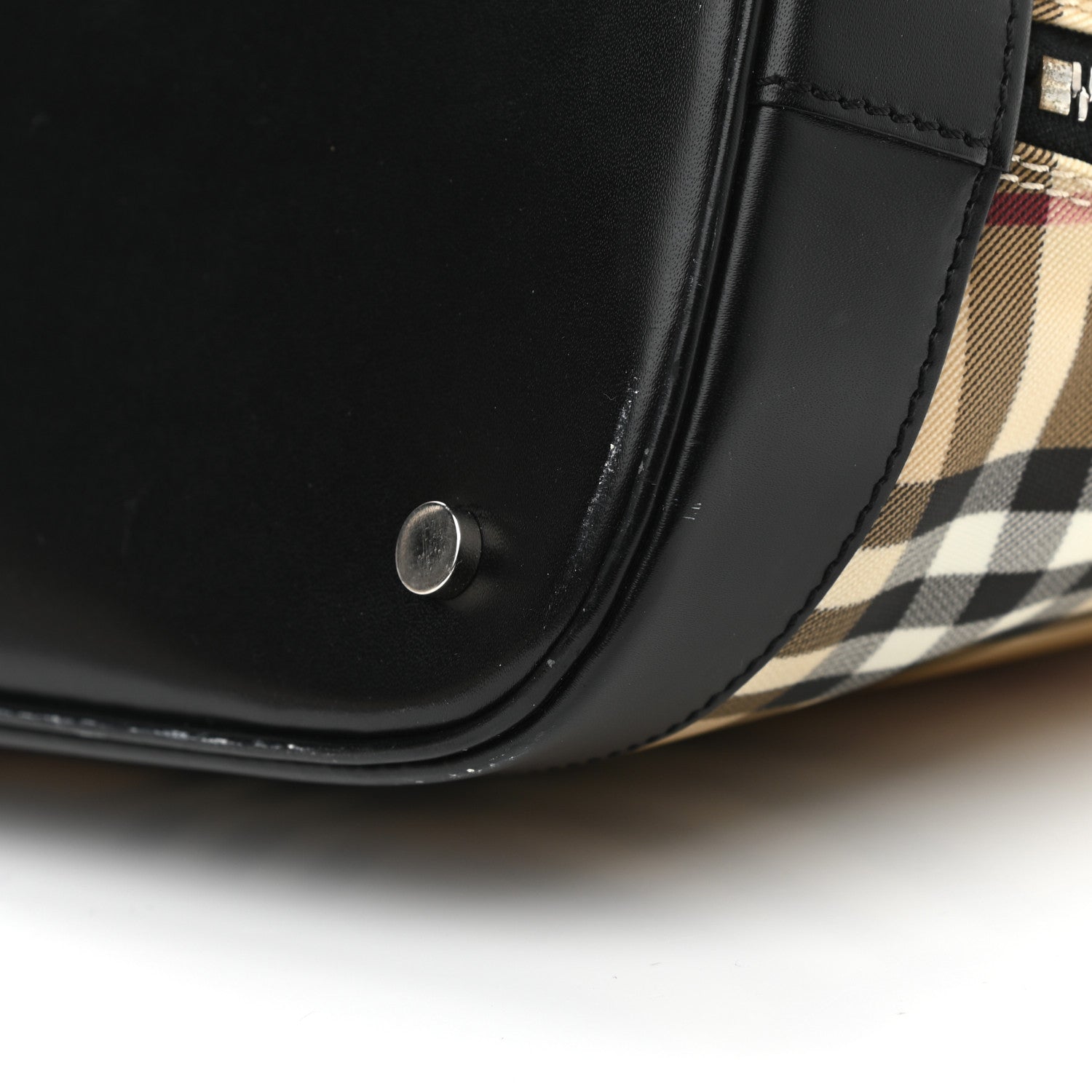 Burberry House Check Large Bowler Tote Black 11 of 17