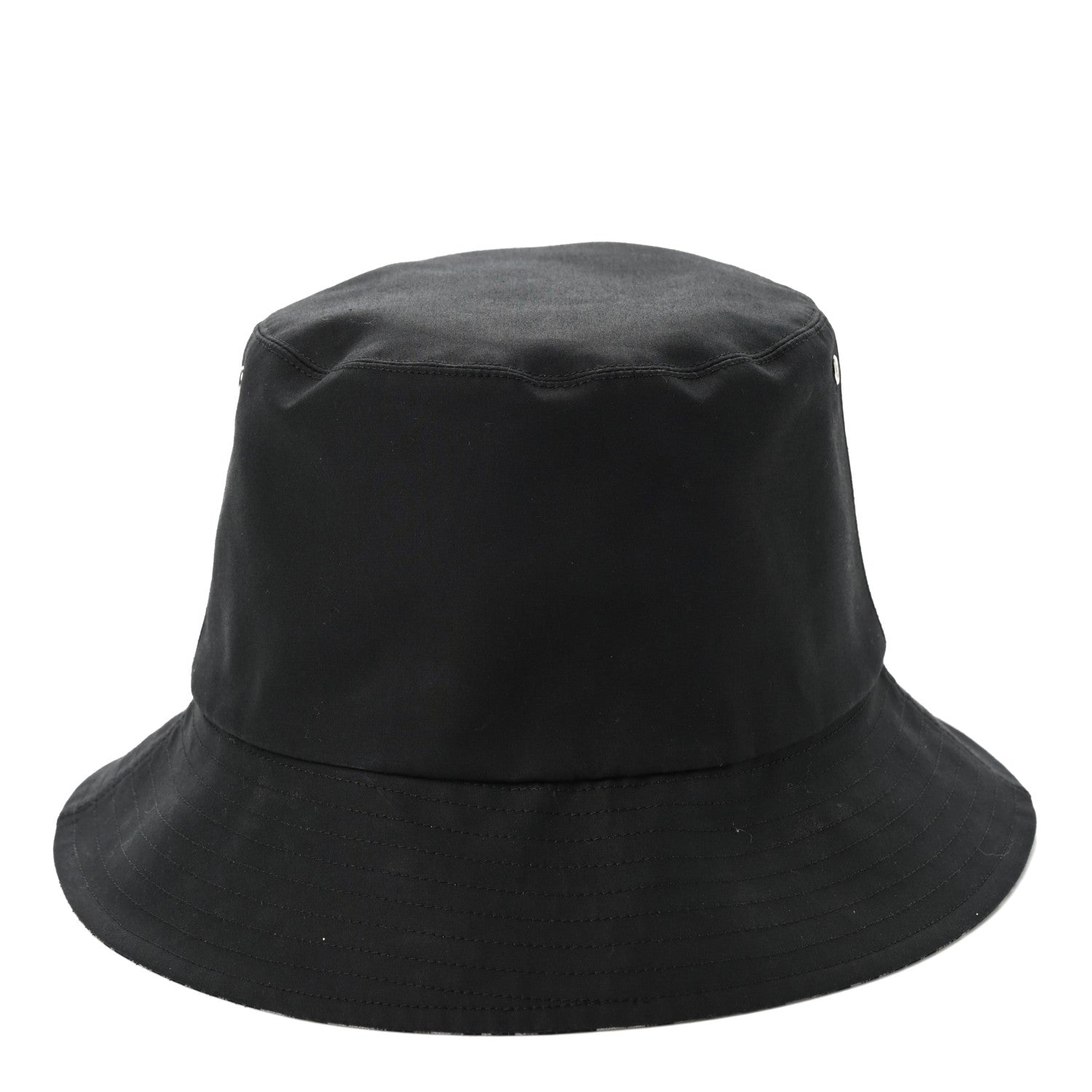 Christian Dior Polyester Cotton Oblique Reversible Teddy-D Brim Bucket Hat 56 Black 7 of 12