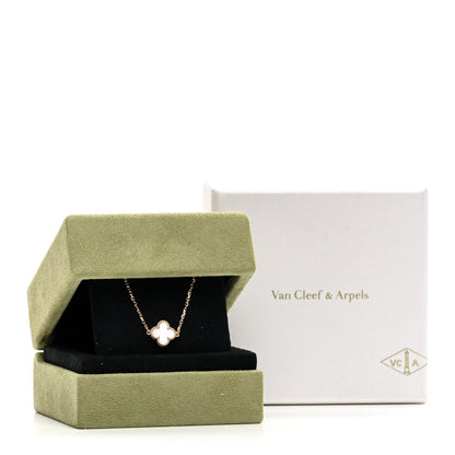 Van Cleef & Arpels 18K Yellow Gold Mother of Pearl Sweet Alhambra Bracelet 4 of 4