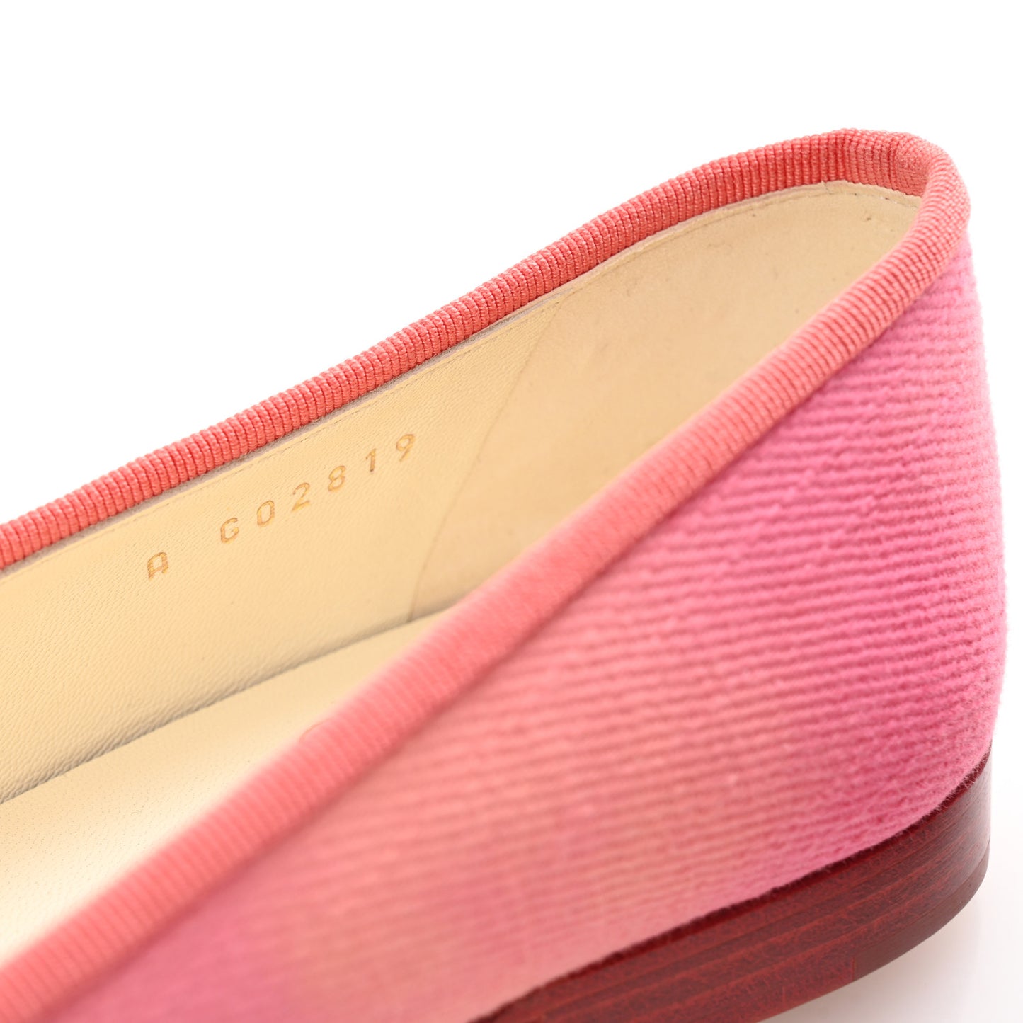 Denim CC Cap Toe Ballerina Flats 37.5 Pink