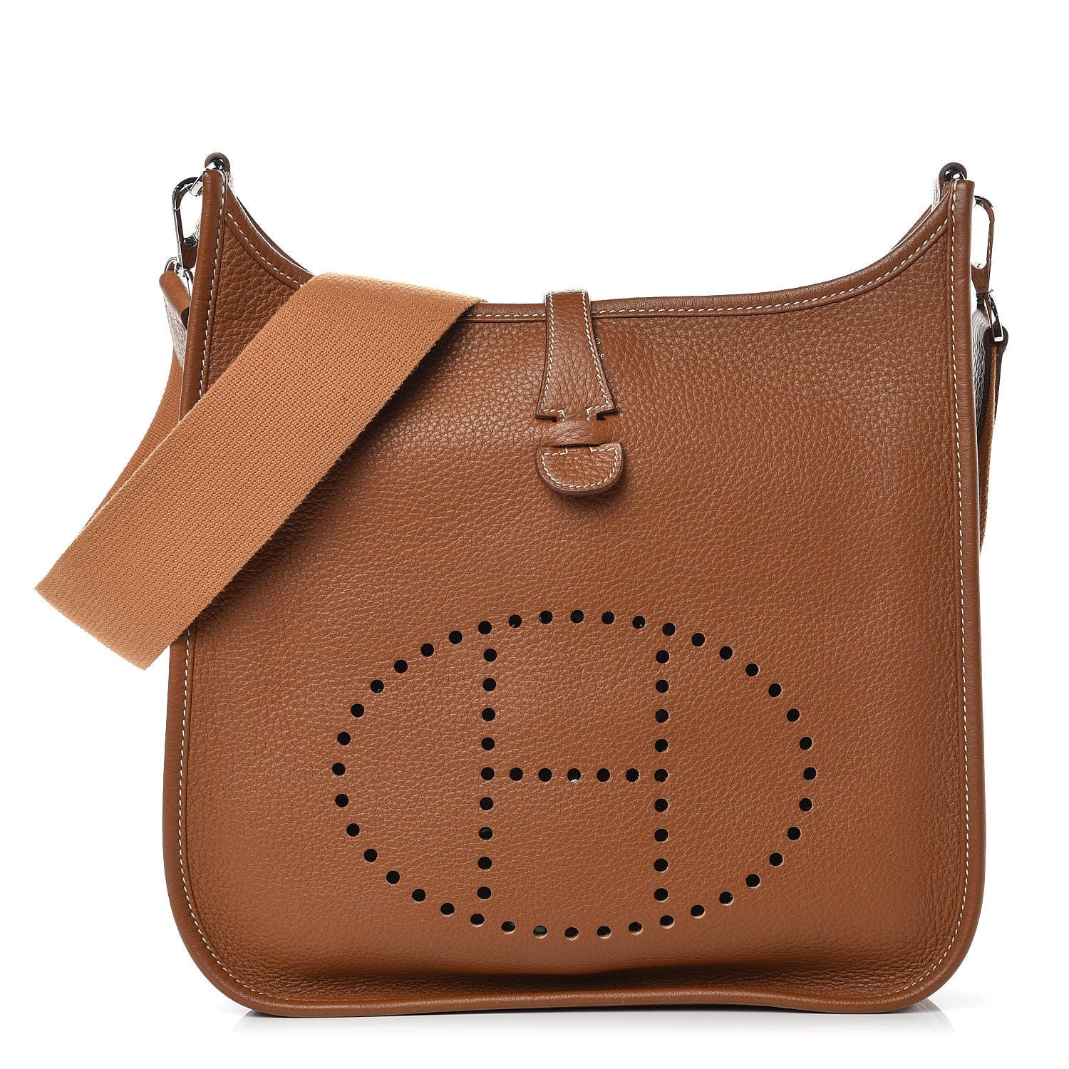 Hermes Taurillon Clemence Evelyne PM Gold 1 of 10