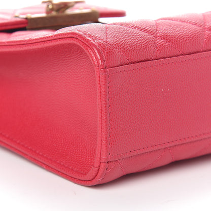 Chanel Caviar Quilted Golden Class Phone Holder Fuchsia 5 of 12