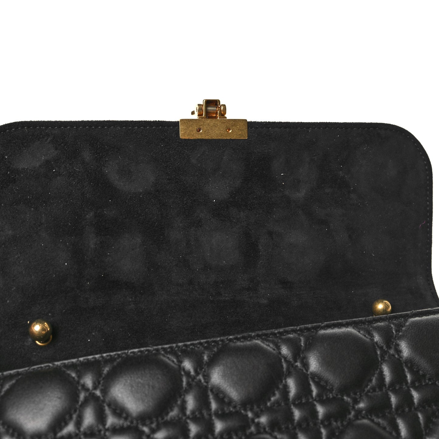Lambskin Cannage Large Dioraddict Flap Bag Black