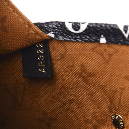 Louis Vuitton Monogram Giant Crafty Neverfull MM Creme Caramel 7 of 9