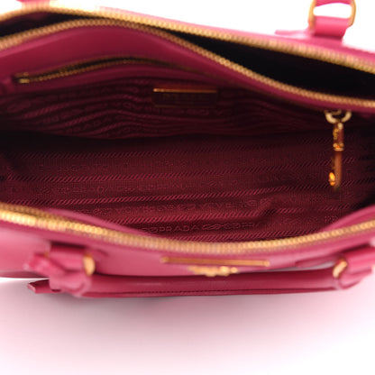 Prada Saffiano Medium Galleria Double Zip Tote Fuxia 6 of 10