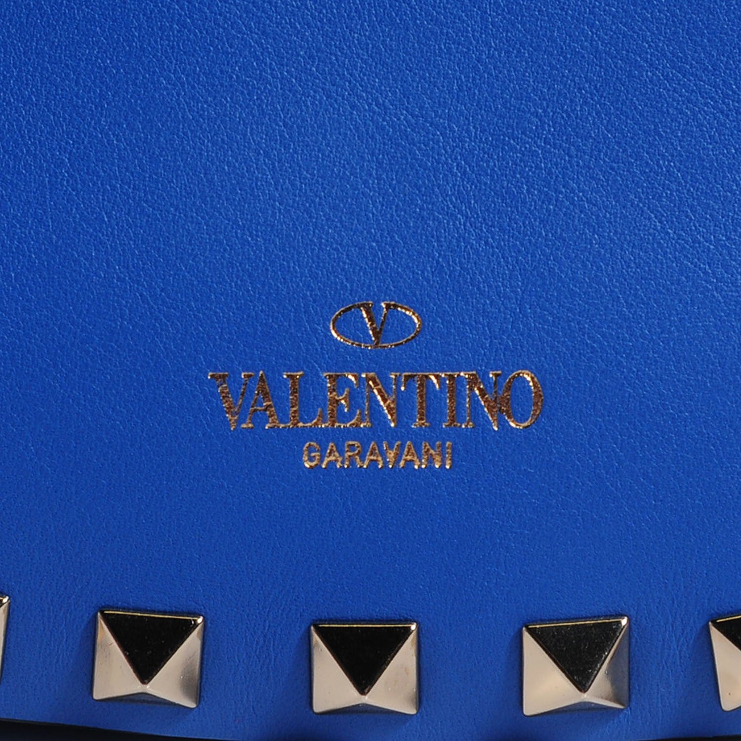Valentino Garavani Vitello Mini Rockstud Crossbody Saddle Bag Light Sapphire 8 of 8