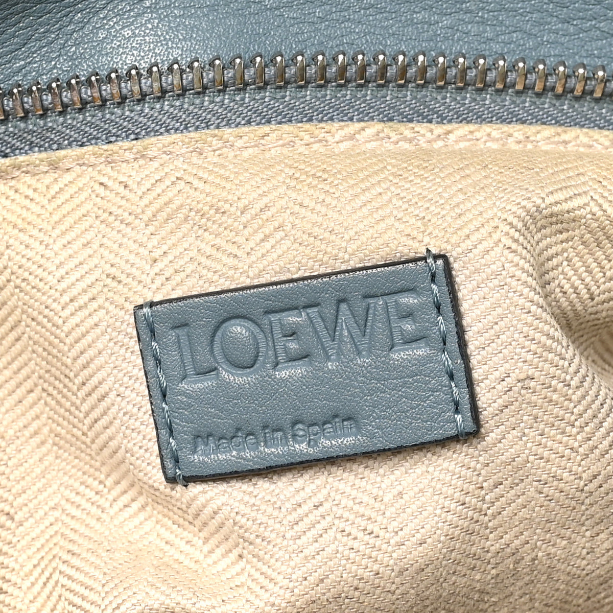 Loewe Calfskin Medium Puzzle Bag Stone Blue 6 of 9