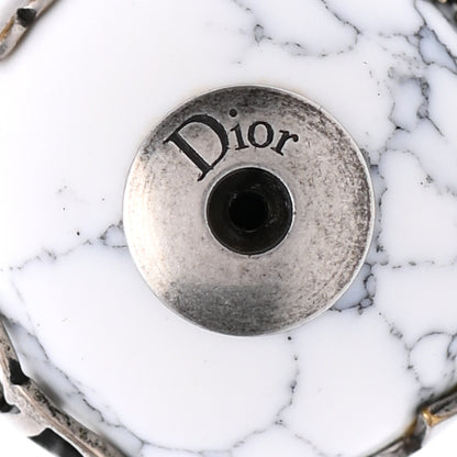 Christian Dior Marble Mise En Dior Tribal Bee Earrings White 4 of 4