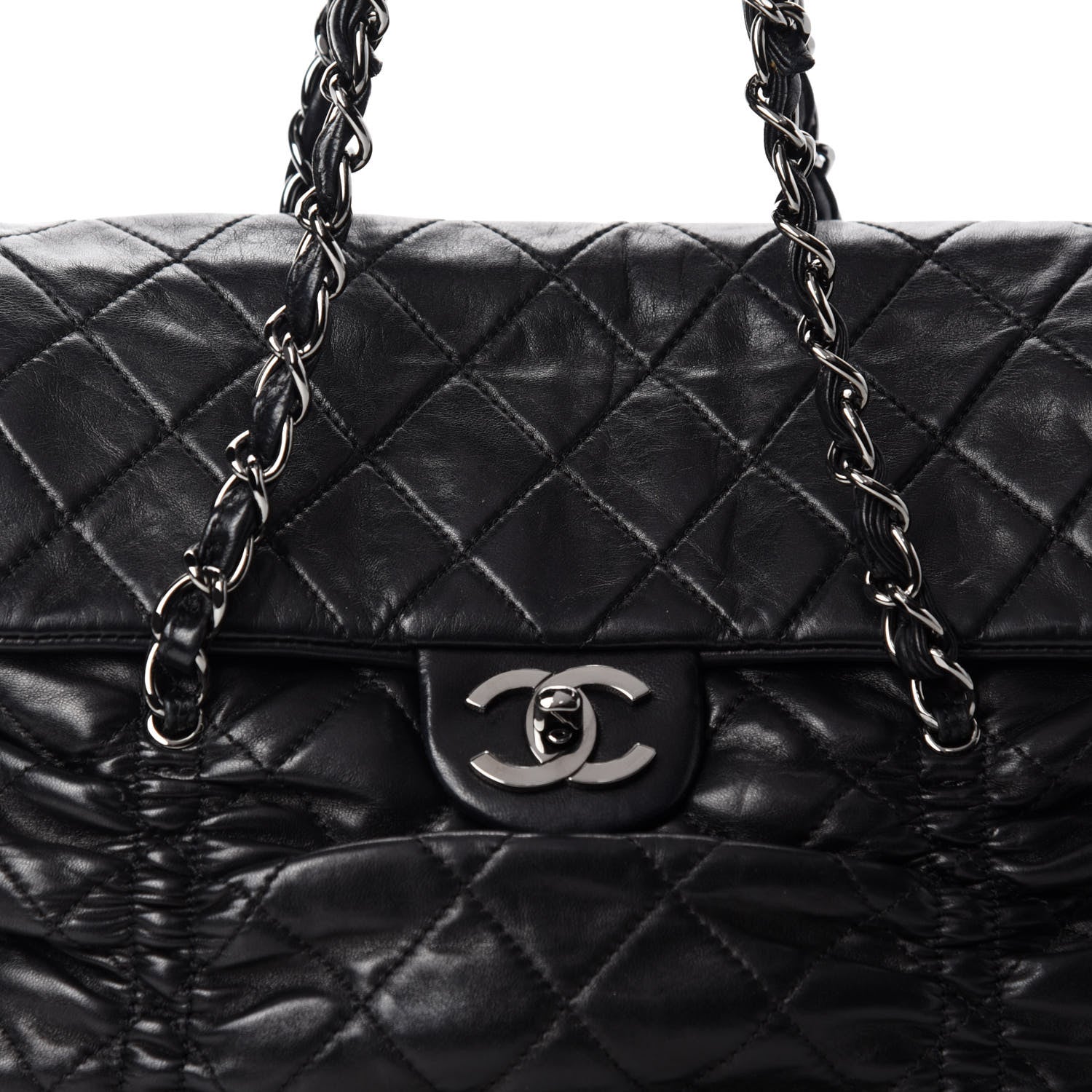 Chanel Lambskin Quilted Sharpei Flap Black 11 of 11