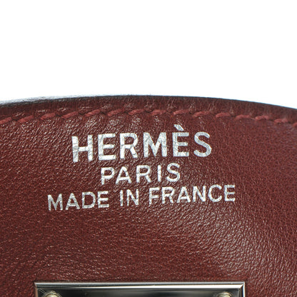 Hermes Veau Sikkim Kelly Relax 50 Rouge H 17 of 31