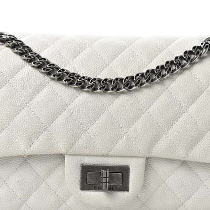 Chanel Caviar Quilted 2.55 Reissue 225 Bijoux Chain Flap White 9 of 10