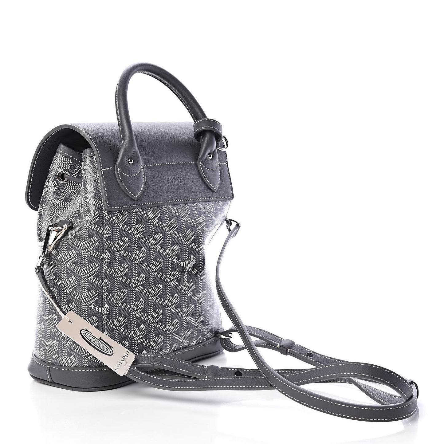 Goyardine Calfskin Mini Alpin Backpack Grey