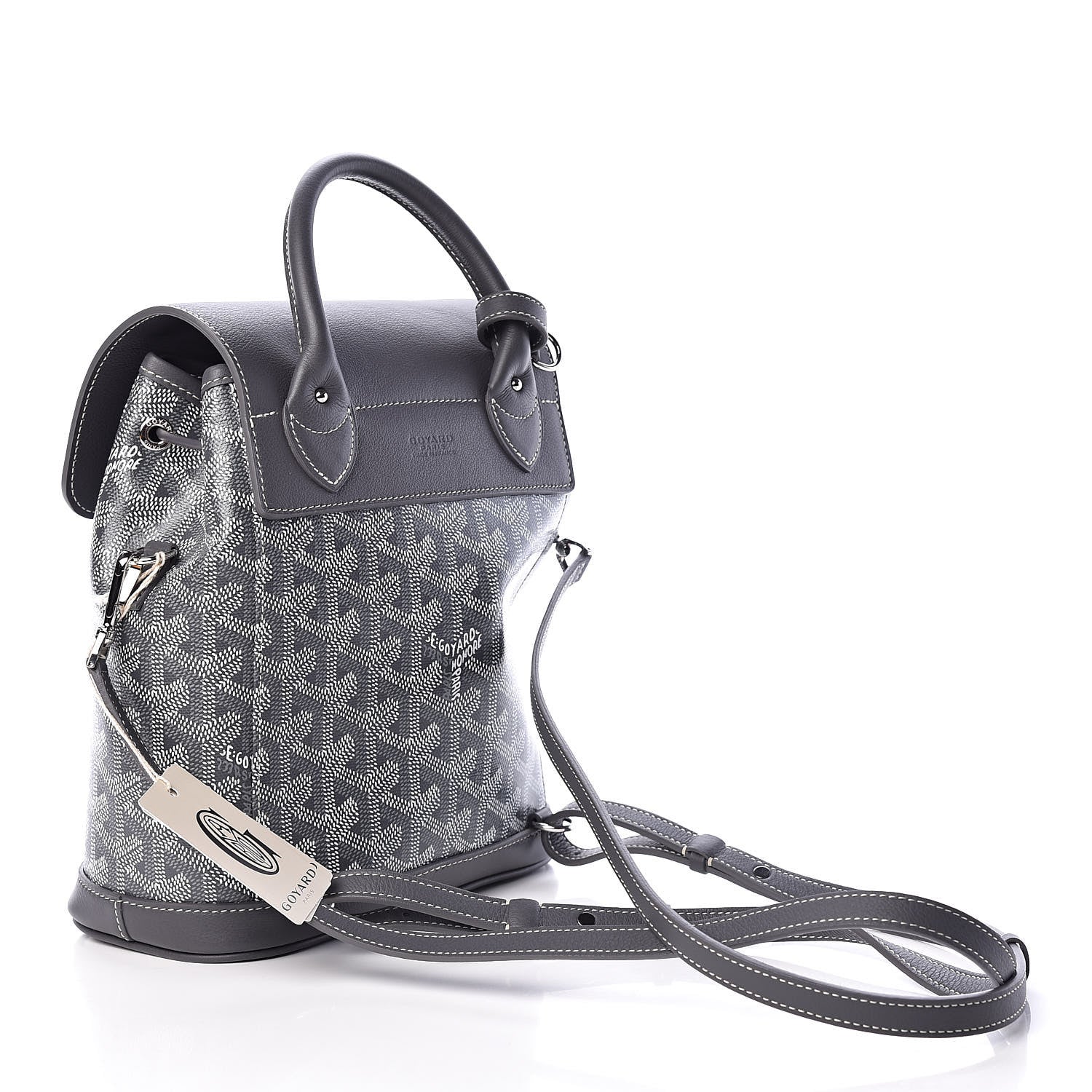 Goyard Goyardine Calfskin Mini Alpin Backpack Grey 3 of 12