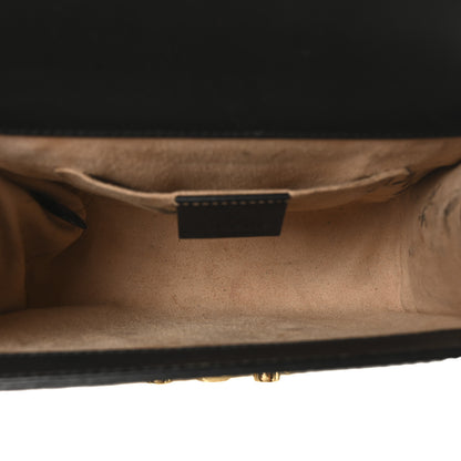 Gucci Guccissima Small Padlock Shoulder Bag Black 5 of 10