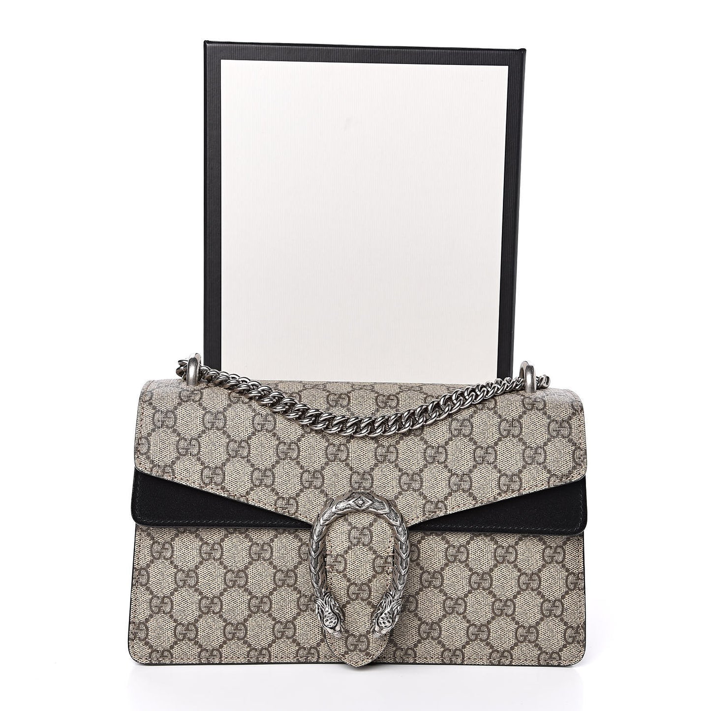 GG Supreme Monogram Small Dionysus Shoulder Bag Black