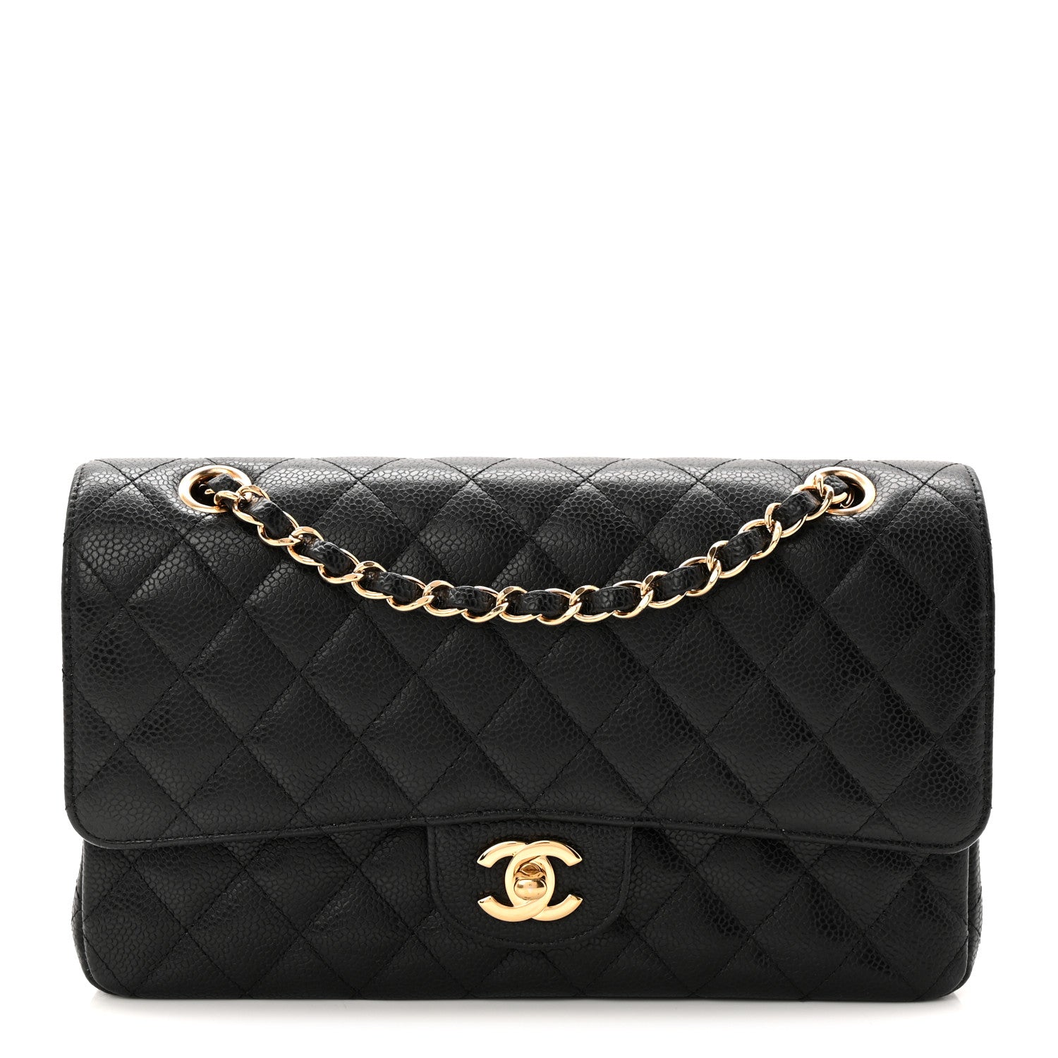Chanel Caviar Quilted Medium Double Flap Black 1 of 11