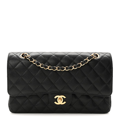 Chanel Caviar Quilted Medium Double Flap Black 1 of 11