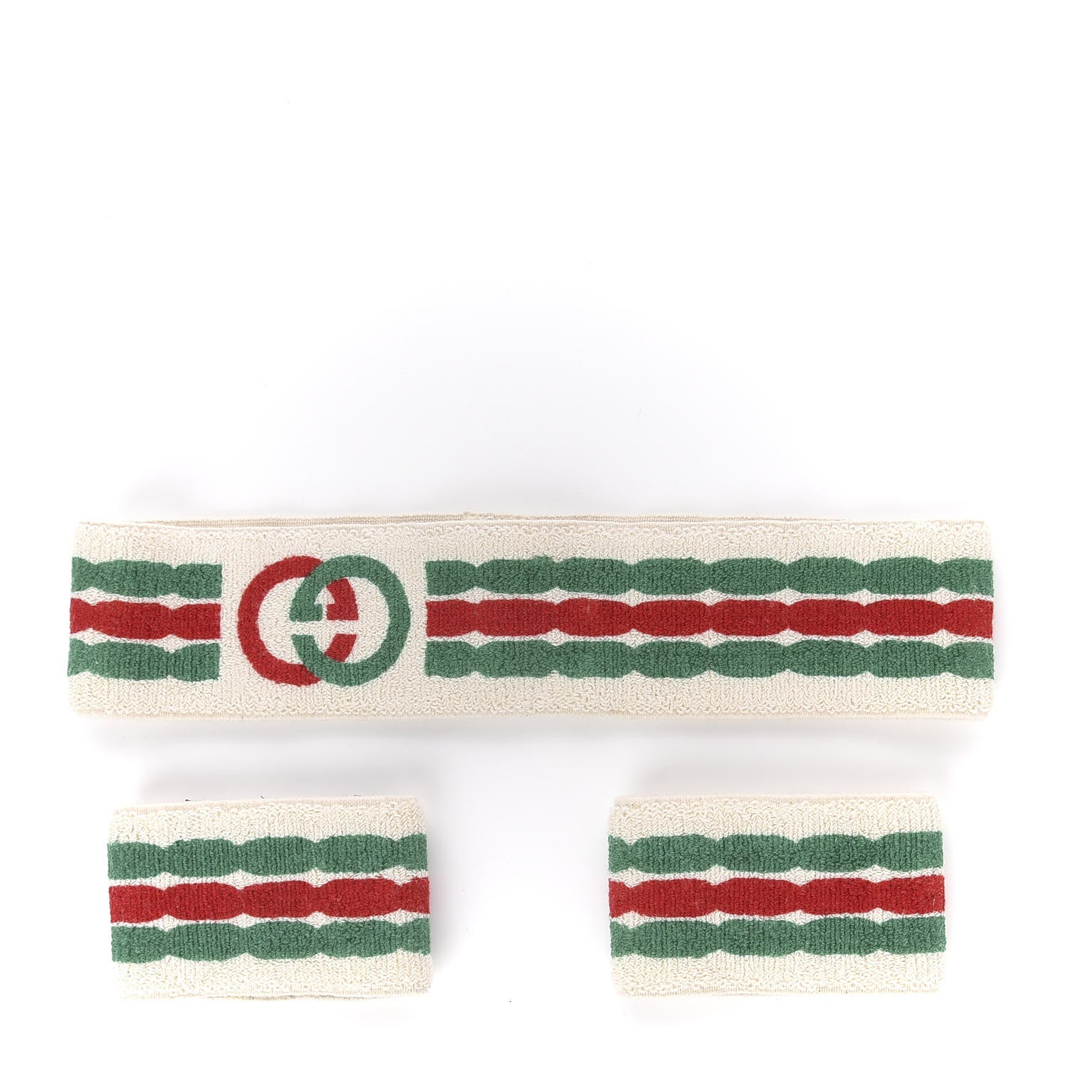 Gucci Elastic Web Braid Headband Wristband Set 1 of 2