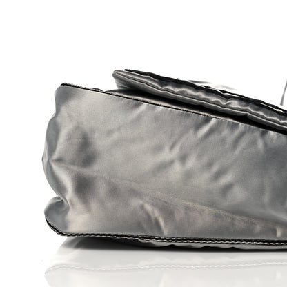 Chanel Metallic Nylon Sport CC Messenger Dark Silver 17 of 19