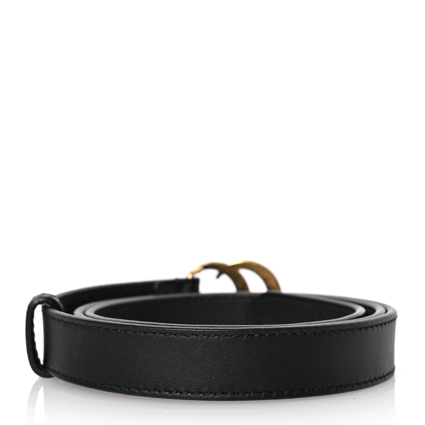 Calfskin Double G 20mm Belt 80 32 Black
