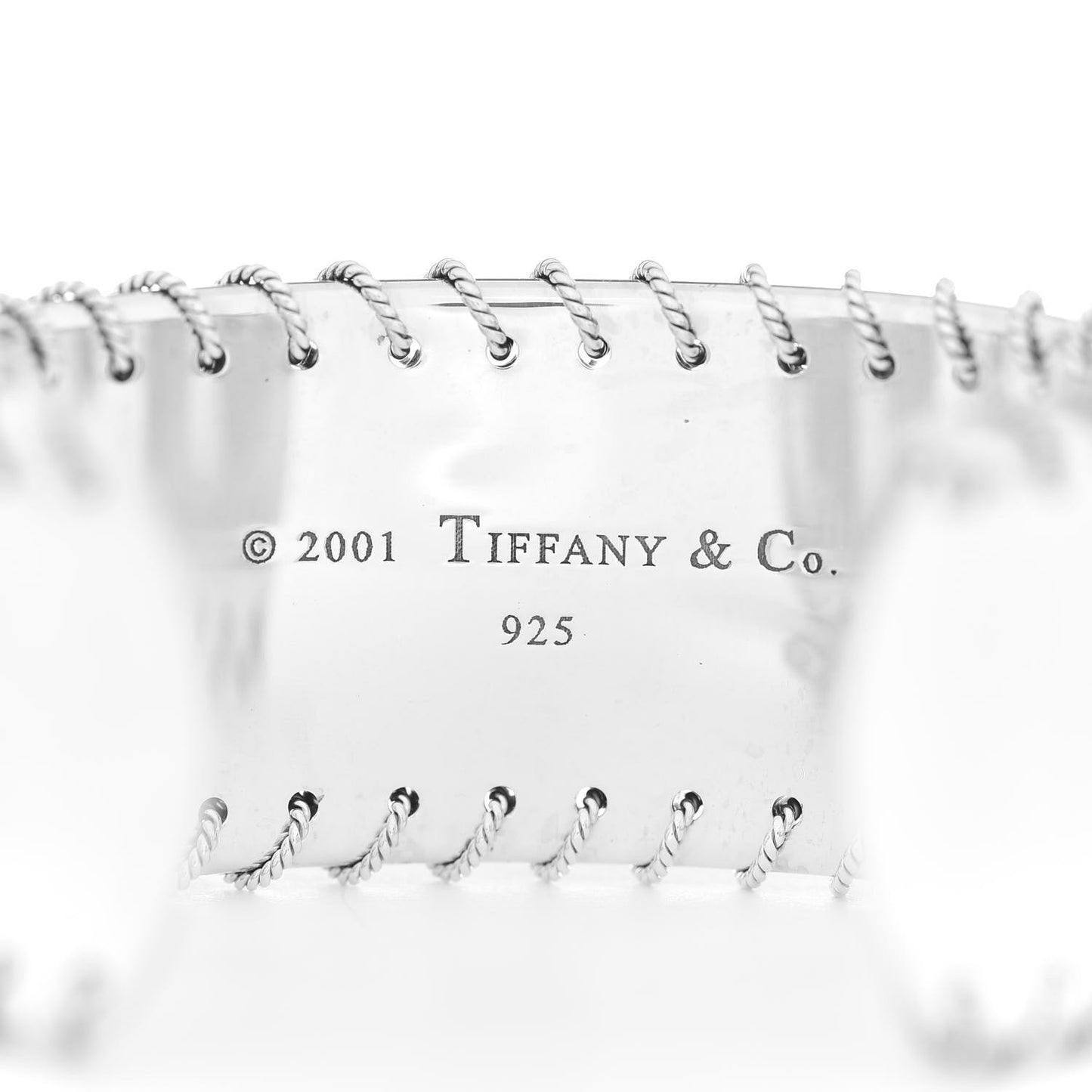 Sterling Silver Whipstitch Cuff Bracelet