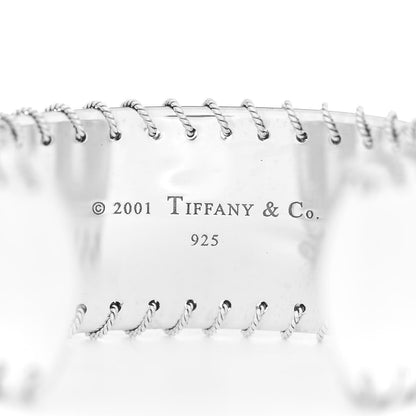 Tiffany Sterling Silver Whipstitch Cuff Bracelet 4 of 5