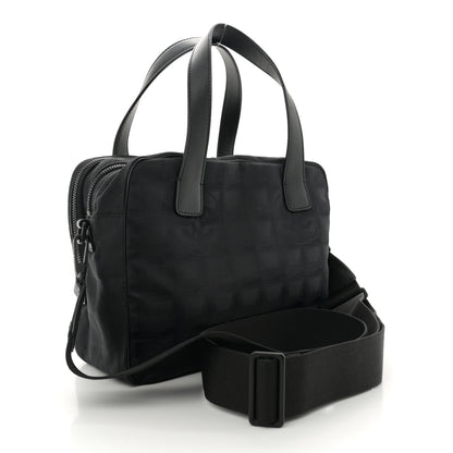 Chanel Nylon Travel Shoulder Bag Black 2 of 11