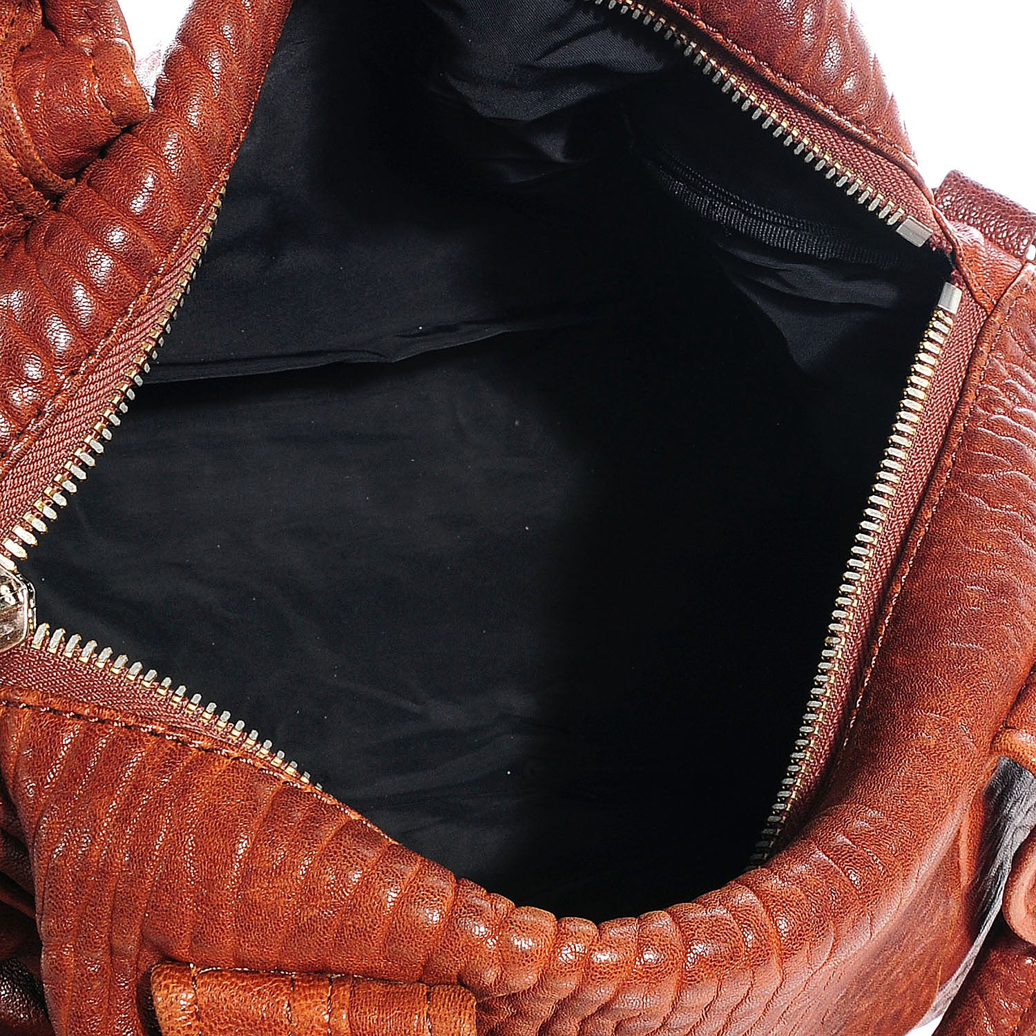 Alexander Wang Pebbled Lambskin Rocco Brown w Antique Brass Hardware 9 of 26
