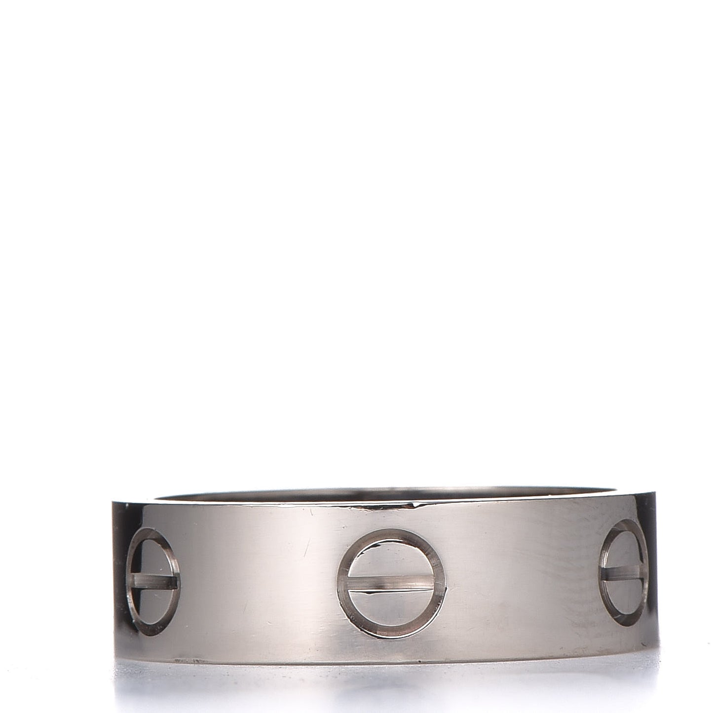 18K White Gold 5.5mm LOVE Ring 57 8