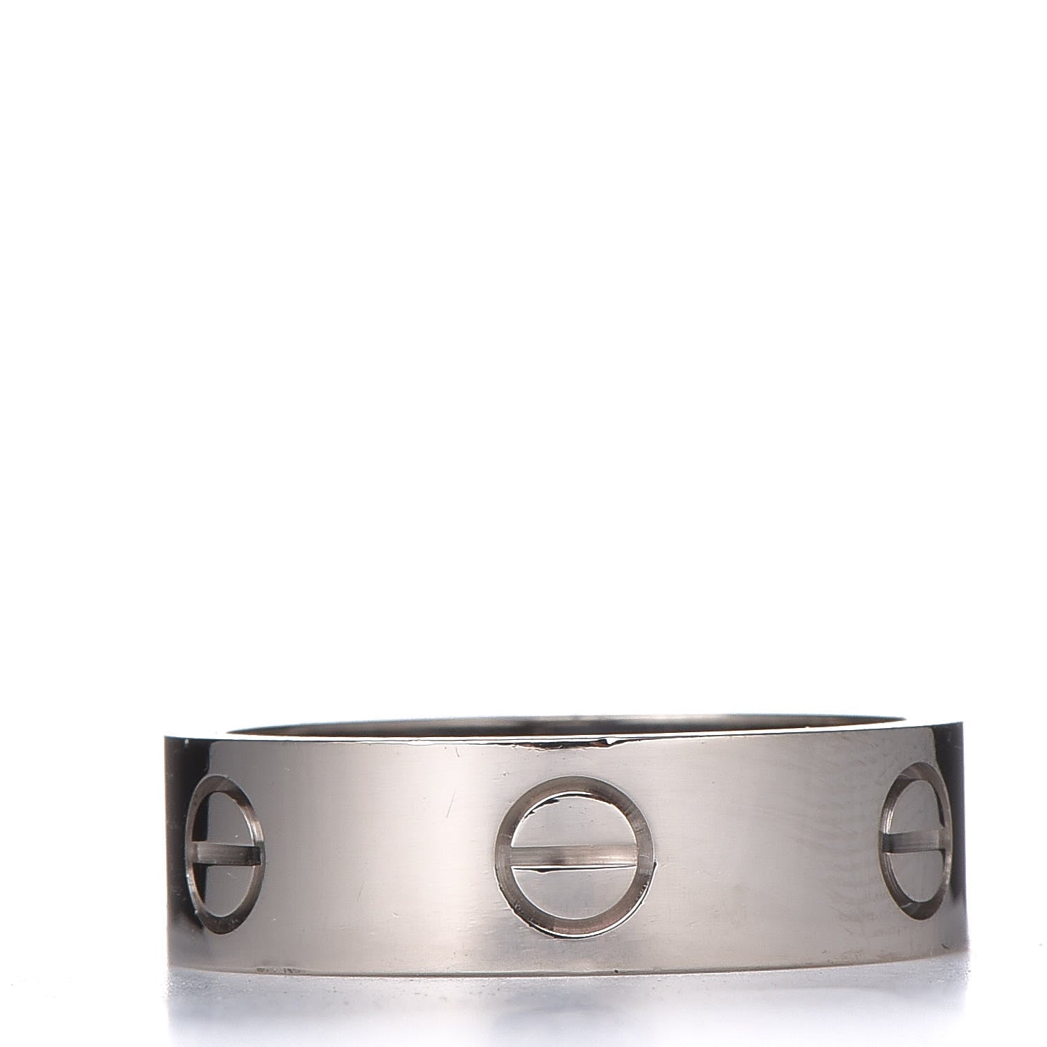 Cartier 18K White Gold 5.5mm LOVE Ring 57 8 3 of 5