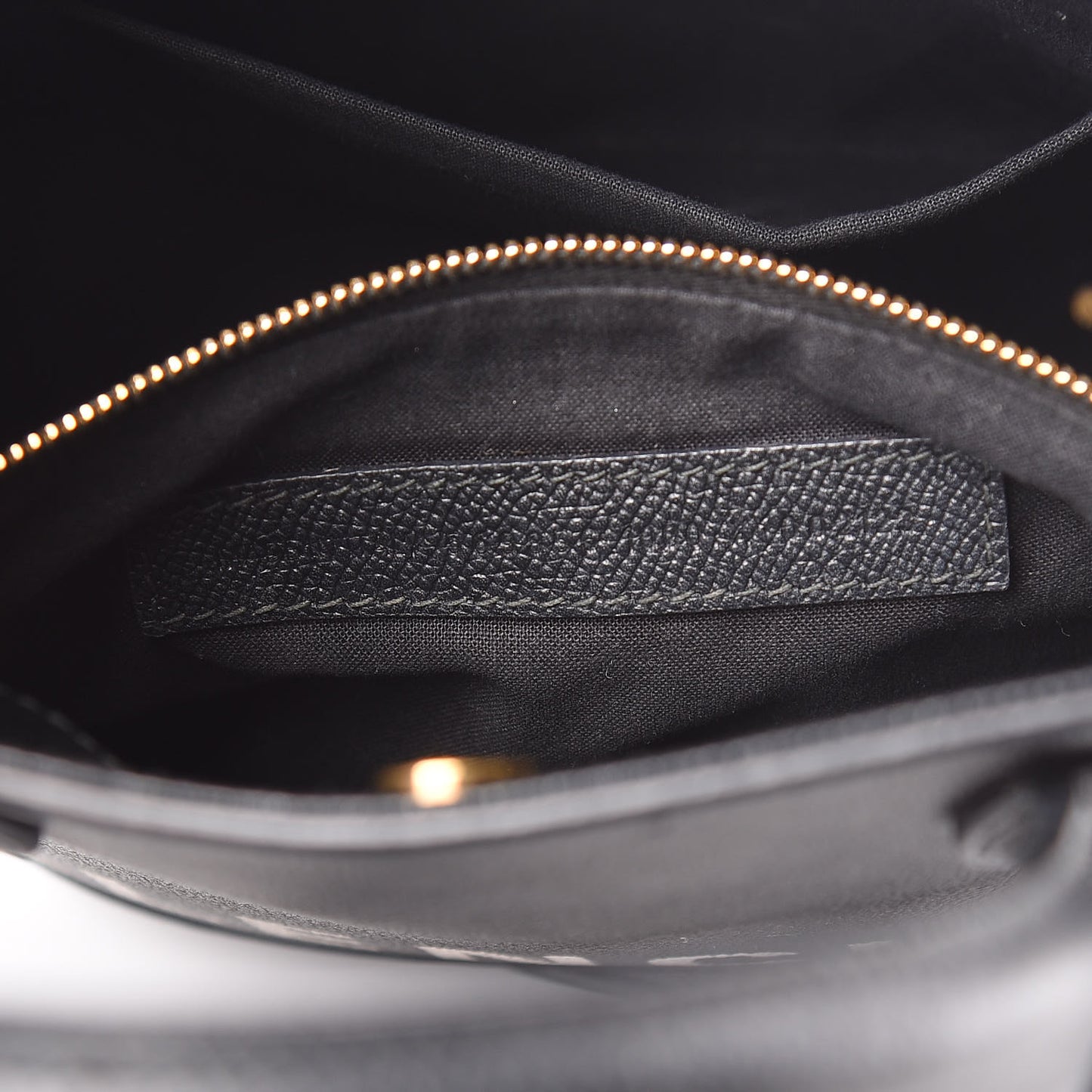 Grained Calfskin Ville Aj Tote XXS Black